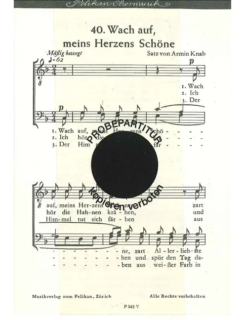 Wach auf meins Herzens Schöne